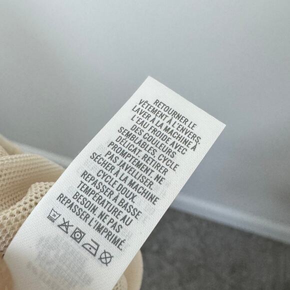 Aerie Offline Hugger Knit Midi Skirt NEW Cream Size Large - Picture 10 of 11